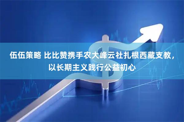 伍伍策略 比比赞携手农大峰云社扎根西藏支教，以长期主义践行公益初心